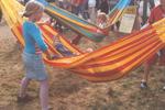 Net-hængekøje fra Mexico i slidstærk tråd til siesta og solbadning
